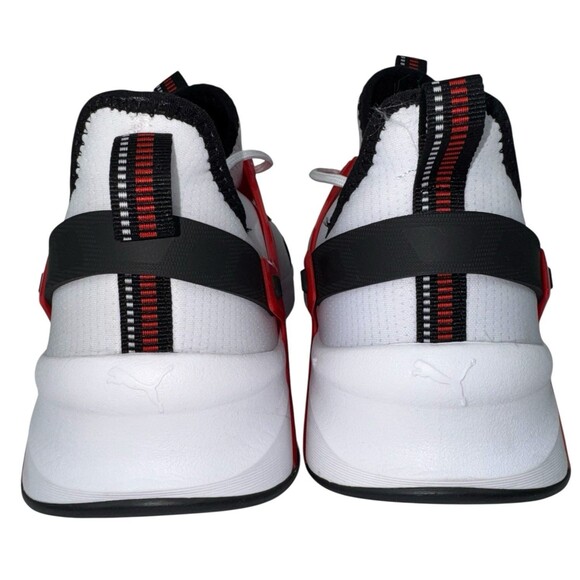 Puma Mens Size 12 Pacer Sneakers Shoe White Red Mesh Lifestyle Casual New main image 8